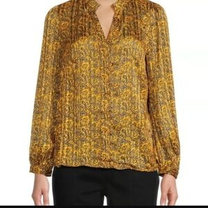 MELLODAY Gorgeous Floral Blouse Size L